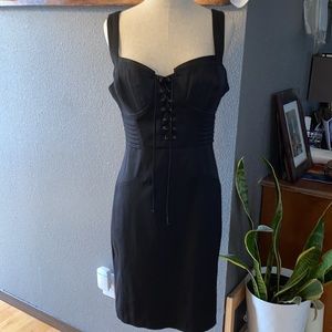 NWOT XOXO corset mid length dress